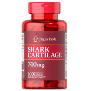 Sụn vi cá mập bổ xương tăng cường dịch khớp Shark cartilage Puritan's Pride