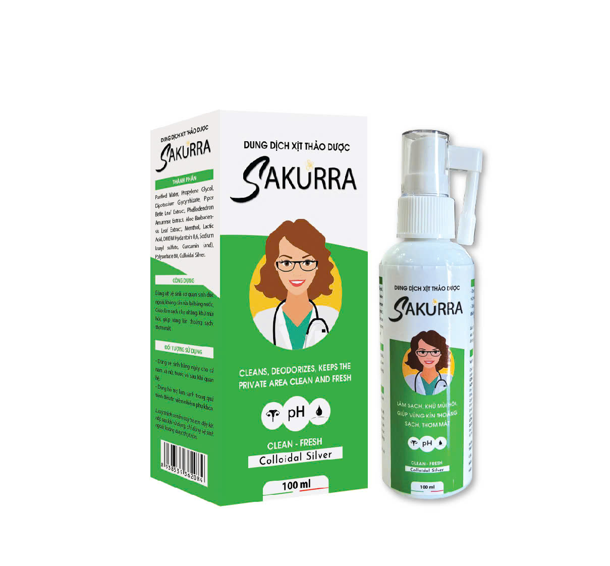 Dung Dịch Xịt THẢO DƯỢC SAKURRA DUNG DỊCH XỊT THẢO DƯỢC SAKURRA