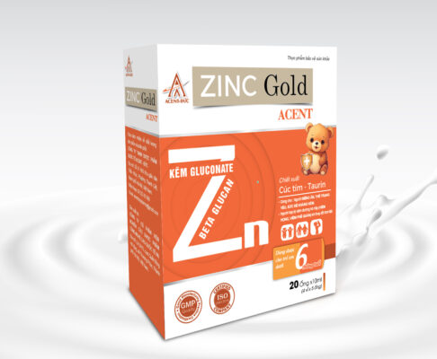 ZinC Gold Acent – Hỗ trợ tăng cường sức đề kháng - 20 Ống