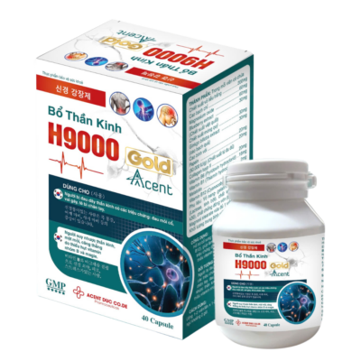 Bổ Thần Kinh H9000 Gold Acent - Hộp 40 Viên Bổ thần kinh H9000 - Thực phẩm bảo vệ sức khoẻ