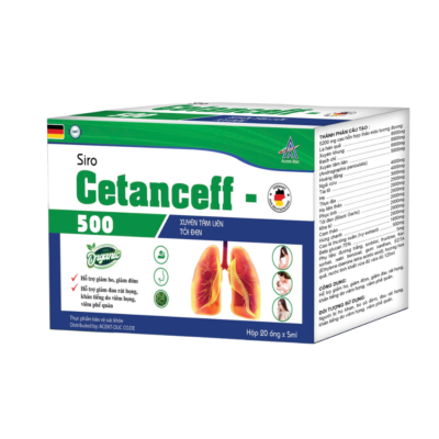 SIRO HO CETANCEFF 500 ACENT - HÔP 20 ỐNG