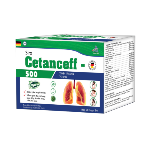 SIRO HO CETANCEFF 500 ACENT - HÔP 20 ỐNG