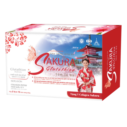 Viên uống sáng da Sakura Glutathion