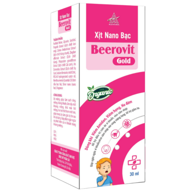 Xịt Họng Nano Bạc Beerovit Gold Acent